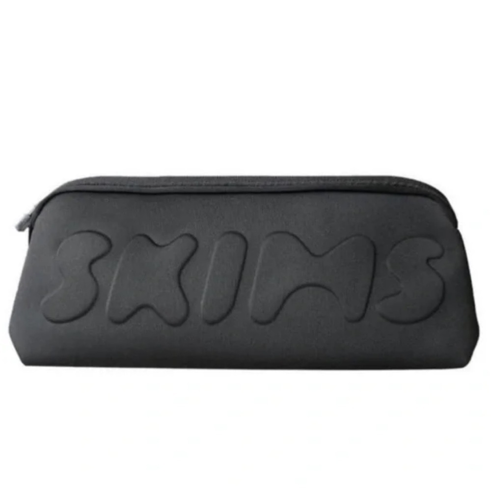 SKIMS Black Neoprene Pouch